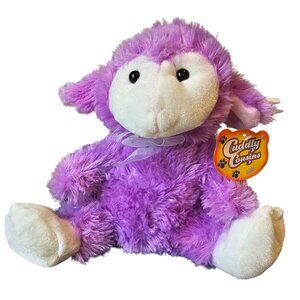 Greenbrier Cuddly Cousins 9" Lamb Sheep Plush Purple Stuffed Animal Toy